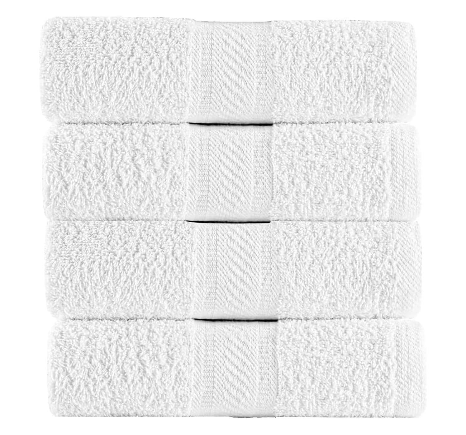 SweetNeedle Bath Towels - Set of 4 Bathroom Bath Sheets White, 70x140 cm - 100% Cotton, Quick Dry, Light Weight, Highly Absorbent for Shower, Spa, Beach, Pool, Daily Use, Gift