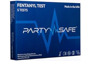 VERSÉA Versea Party Safe Fentanyl Test Strips Kit-5 Fentanyl Test Strips-5 Minute Results, Stay Safe, Protection from Overdose, Law Enforcement Use