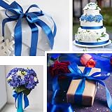 OWill Royal Blue Satin Ribbon 20mm x 22m Double Sided Polyester view 4