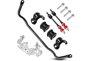LOBIUTIYA 55398938AC Front Suspension Stabilizer Bar and K80894 Sway Bar End links Kit with Bushing Fits for 2009-2010 Dodge Ram 1500, 2011-2018 Ram 1500, 2019-2022 Ram Classic 1500 4WD, #55398938AB