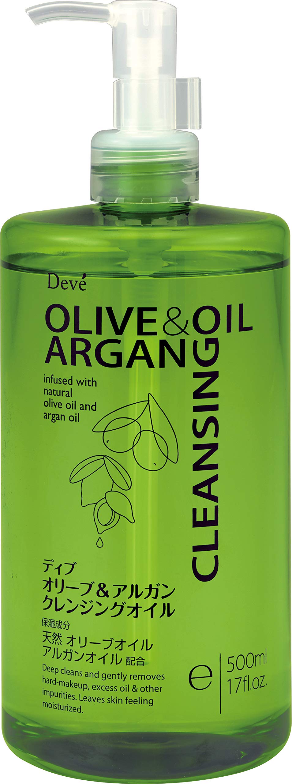ディブ オリーブ&アルガンクレンジングオイル 500ml商品画像