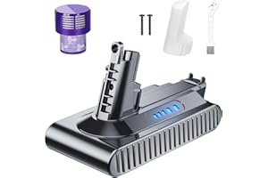 POWTREE Upgraded 7000mAh V10 SV12 7-Cell 206340 Battery Compatible for V10 Cyclone V10 Animal/Absolute/Motorhead/Fluffy/SV12 Handheld Cordless Vacuum Cleaner Li-ion 969352-02 Battery(not for V8 SV10)