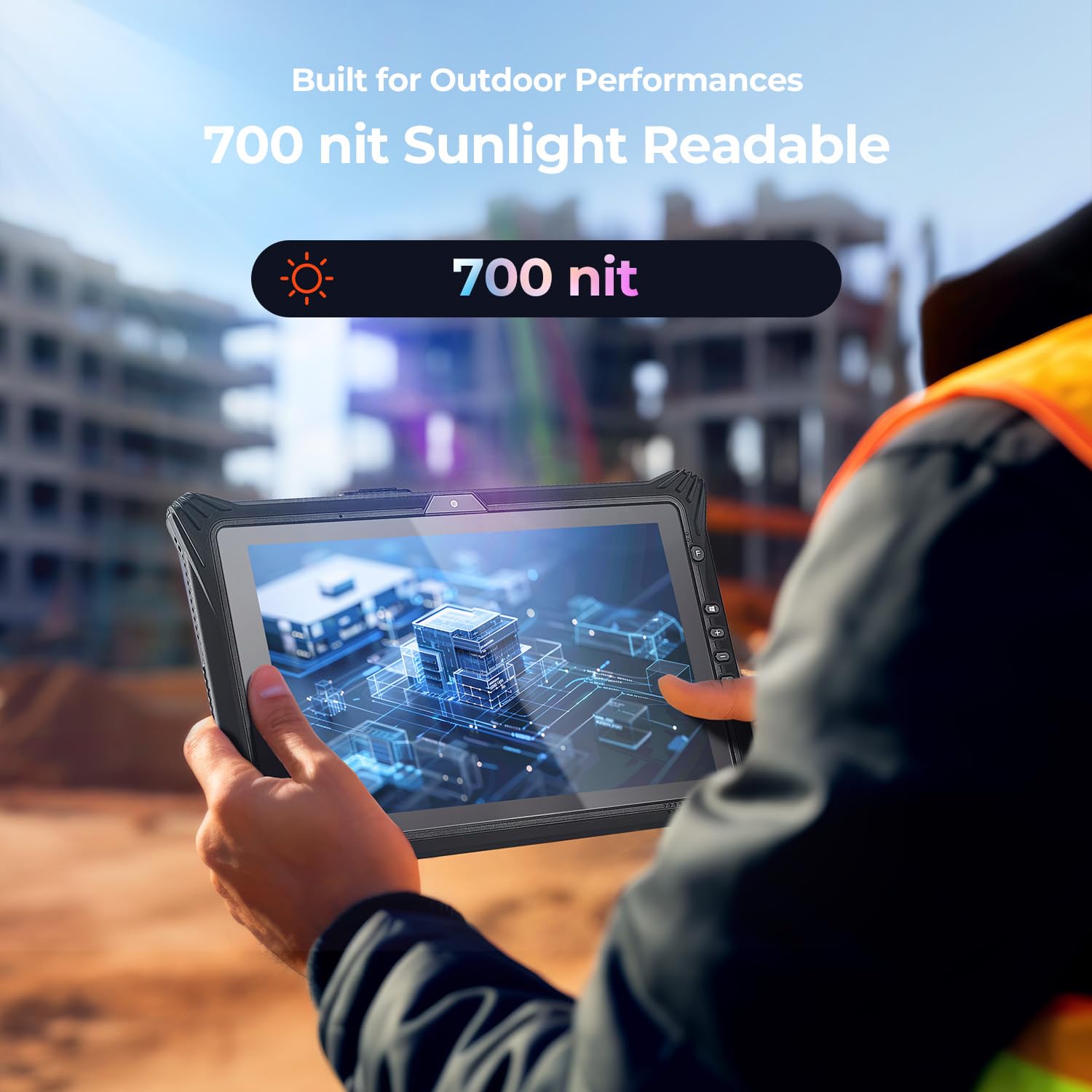 MUNBYN High-End Rugged Windows Tablet IRT10, 10.1