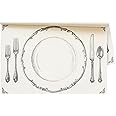 Hester & Cook Perfect Setting Paper Placemat - Disposable Place Mats for Parties or Weddings - 18 Sheets Made in USA