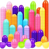 1000Pcs Easter Eggs, 2.3" Fillable Colorful Bright Plastic Easter Eggs Empty for Easter Hunt, Filling Treats, Easter Basket Stuffers Fillers, Party Favors, Classroom Prize Supplies Decoration