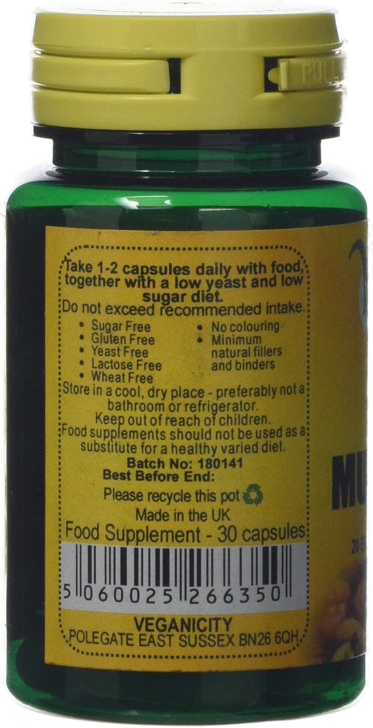 Veganicity Mega Multi Probiotic 20 Billion Multi-strain Probiotic : Digestive Health Supplement : 30 Vegan Capsules - Image 3