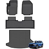 GINOWY- Floor Mats & Cargo Liner for Chevy Equinox 2025 2026 &GMC Terrain 2025 2026, TPE All Weather Equinox Car Mats, Custom Terrain Floor Liners, Non-Slip Trunk Mat, Waterproof Accessories Black