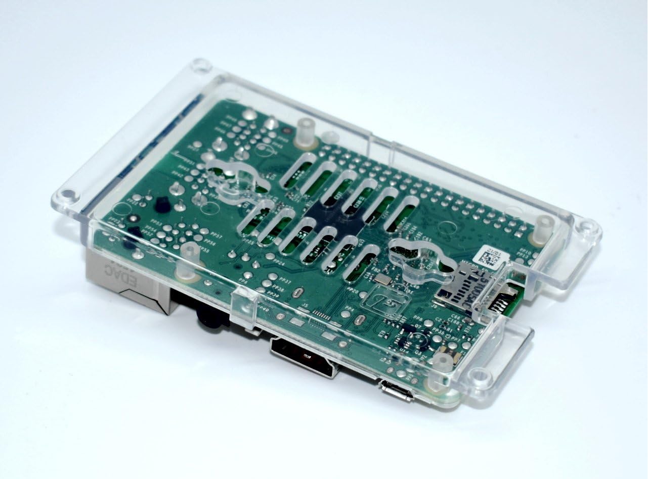 SB Components Raspberry Pi 5, 4B, 3B+, 3, 2 Bumper Case, Protective Case Cover for Raspberry Pi (Clear) - Image 5