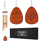 Gifts for Grandma from Granddaughter Grandson, Wind Chimes for Outside, Thanksgiving Christmas Birthday Gift for Grandmother - Windchimes Outdoors