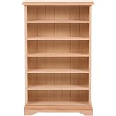 HANABASS 1 12 Scale Miniature Book Shelf Wood Dollhouse Furniture | Wood Build, Rustic Look, Diy Mini House Decor, Realistic Shelf Shape, Light Brown