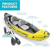 Intex Explorer K2 Kayak Yellow 2-Person Prior Model 400 lb Capacity view 5