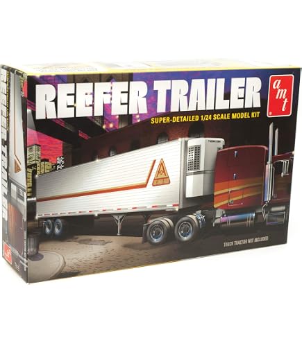 Amazon.com: AMT Fruehauf 40' Reefer Trailer Watkins 1:25 Scale