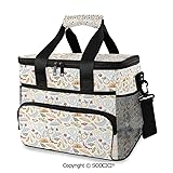 SCOCICI Cooler Cooling Tote Bag Pattern with