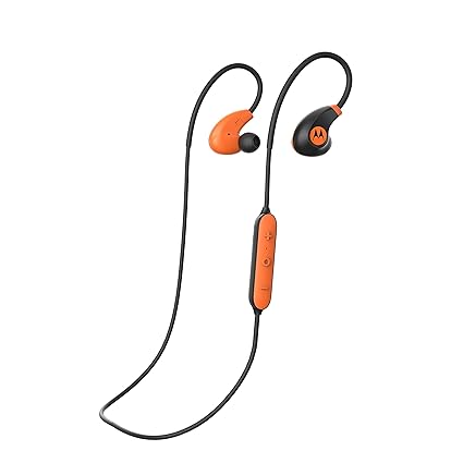 Motorola VerveLoop 2+ Bluetooth Headphones | In Ear Sport-Kopfhörer IP57 mit integriertem Ohrbügel | Große Reichweite und HD-