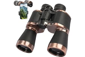 ATEFA 20x50 Binoculars for Adults, High Power Binoculars with Low Light Night Vision, Waterproof Binoculars for Bird Watching Sightseeing Traveling Football Games Stargazing with Carrying Case