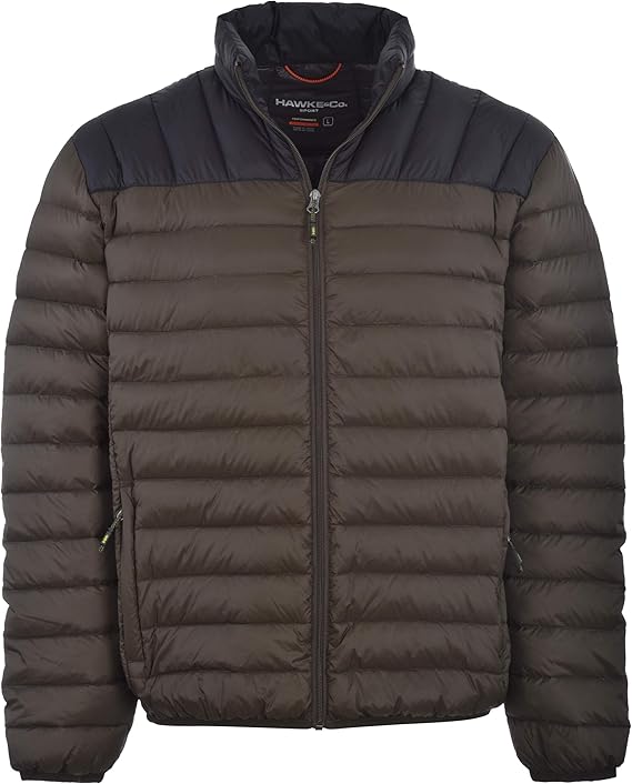 hawke & co men's packable down puffer jacket