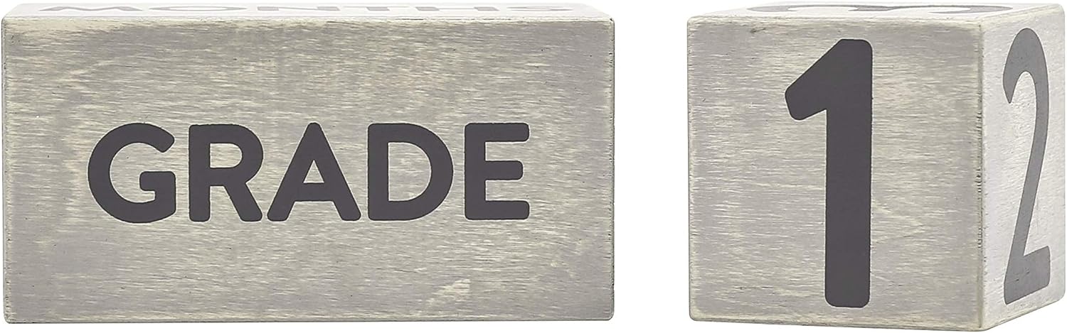 Pearhead Wooden Milestone Age Blocks, Gender-Neutral Baby Accessory for Photo Sharing Weekly, Monthly - Image 3