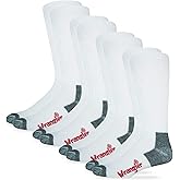 Wrangler mens Riggs Men's Non-binding Boot Work Cotton Cushion Smooth Toe Socks 4 Pair Pack