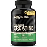Optimum Nutrition Micronized Creatine Monohydrate Capsules, 100 Ct | Micronized Creatine Monohydrate Capsules, Easy to Swallo