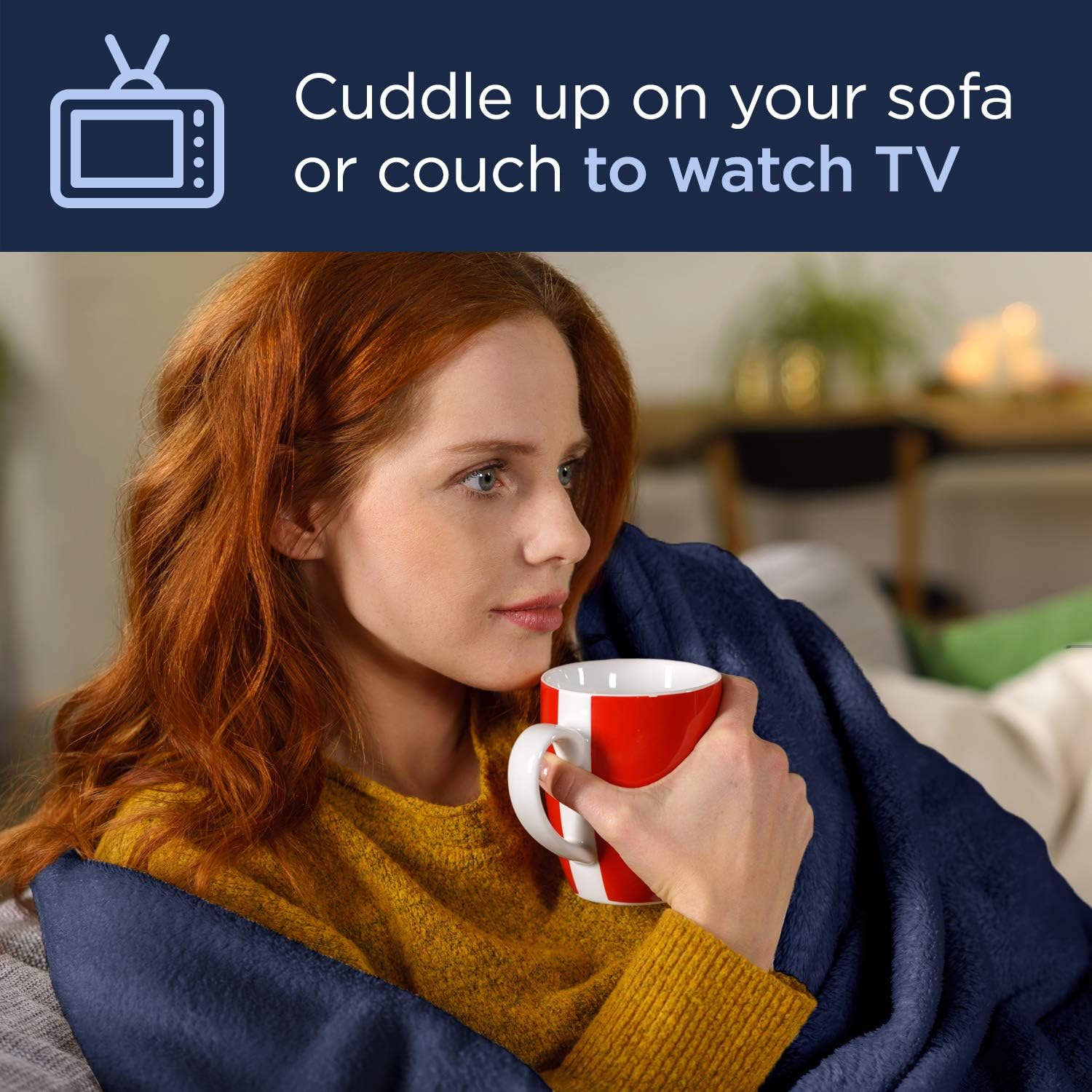 Dr Relief Electric Heated Throw Blanket Fleece with Controller, 4 Hours Auto Shut-Off, Fast Warming, Full-Body Comfort, Luxuriously Soft, Machine Washable, 50" x 60", Micromink for Cozy Couch or Bed: Kitchen & Dining