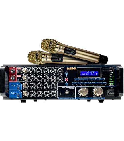 Amazon.com: ImPro PMA-6800 Karaoke Mixing Amplifier, 800W, HDMI