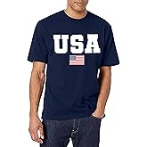 American Flag Shirts Men: USA T Shirt 4th of July Shirt Patriotic Tops Casual Short Sleeve T-Shirts