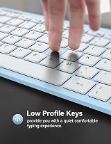 TECKNET 2.4G Wireless Keyboard UK Layout Compact Mini 12 Months Battery Life view 4