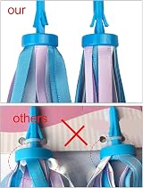 PLATT Kid's Bicycle Handlebar Streamers Colorful Ribbons Tassel 1Pair view 3