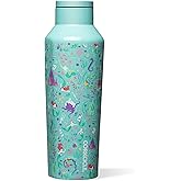 Corkcicle Disney Princess Sport Canteen - Keeps Drinks Cold for 25 Hours - Triple-Insulated Stainless Steel - Screw-On Cap - Summer Drinkware Gift - 20 oz - Ariel