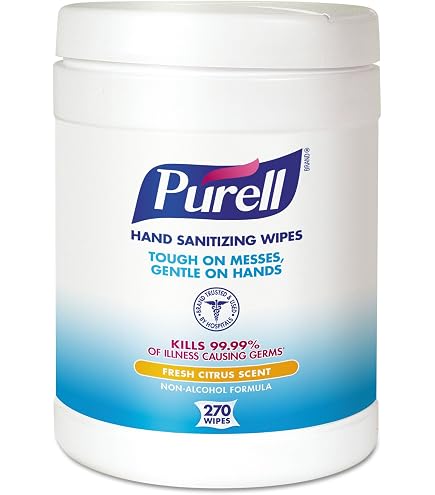 Amazon.com: Purell® Hand Sanitizing Wipes, Fresh Citrus Scent, 270