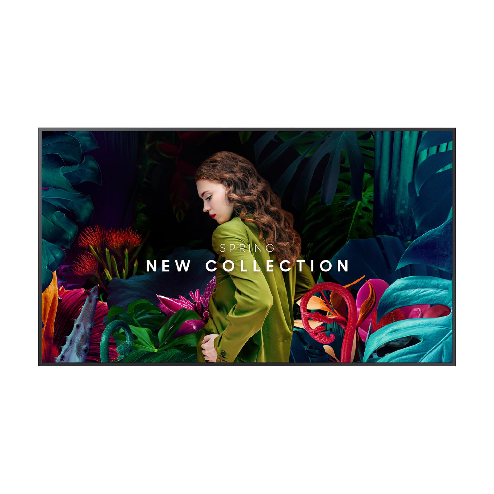 SAMSUNG 65” Commercial UHD Signage, 28.5mm Depth, Dynamic Crystal Color, Quantum Processor Lite 4K, Ultra Slim Depth, Home UI, Centered VESA Holes, 3-Year Warranty, LH65QBCEBGCXGO