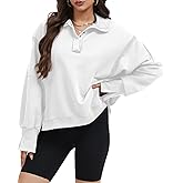 Simlakey Womens Oversized Sweatshirt Long Sleeve Button Henley Pullover Tops 2025 Fall Fashion Casual Teens Outfits