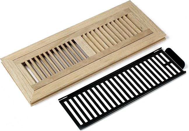 Welland 4 X 14 Inch Red Oak Wood Flush Mount Floor Register Vent
