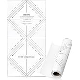 Dunzoom Half‑Square Triangle Quilting Paper Roll 50'3" Finished Size 1 Roll | Paper Foundation Template(300 in), Makes Hst Patchwork Units, Quilting Sewing DIY Crafts, Gift for Quilting Lovers, Home Use