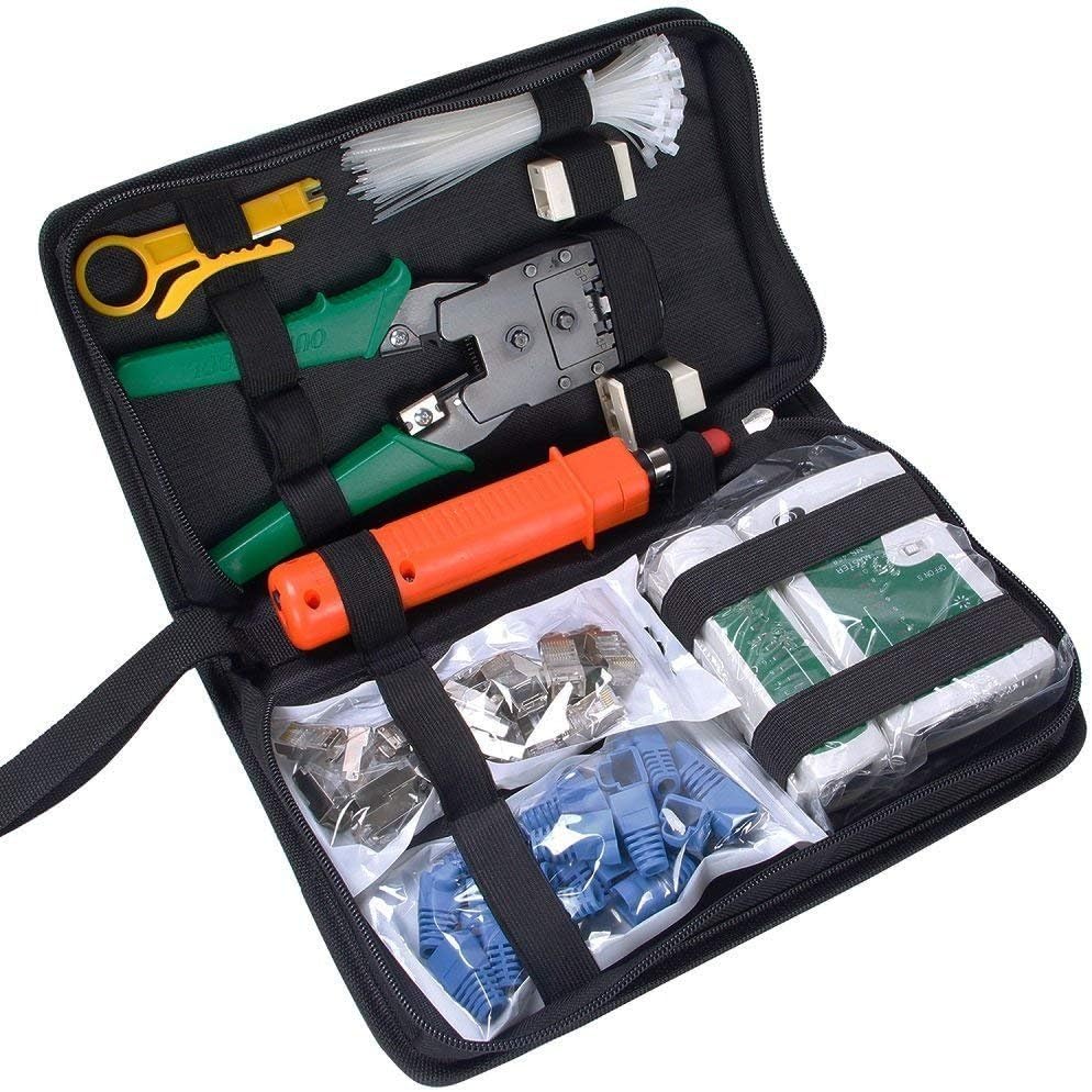 Internet Tools Box Network Tool Kit, COVVY 11 in 1 Professional Portable Ethernet Computer ...