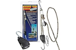 Carolina North Hang 'em High Hand Chain Hoist, Hook Mount, 250 lbs Capacity, Lift, Headroom