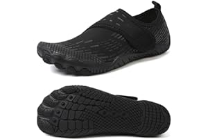 BUWTDAY Water Shoes Mens Womens Quick-Dry Barefoot Swim Beach Pool Shoes Aqua Yoga Socks for Hiking Walking Diving Surf Outdoor Water Sports
