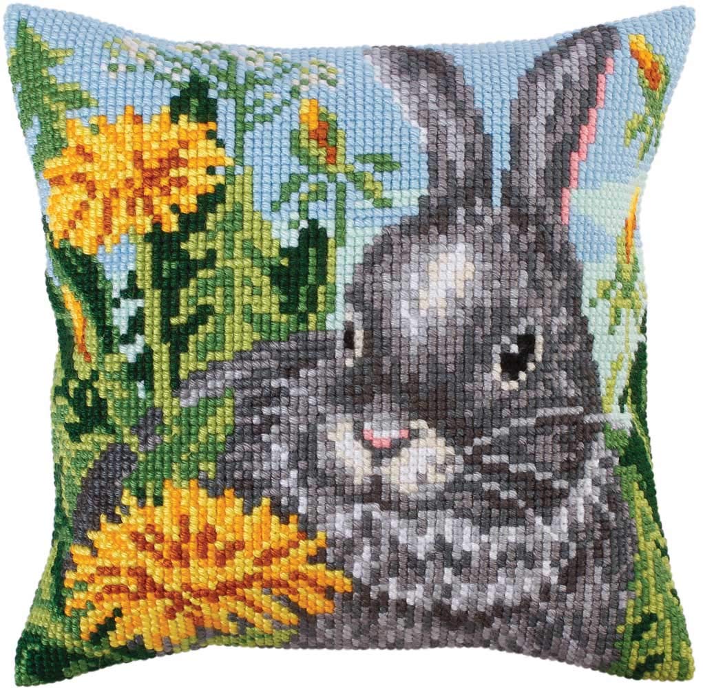 Collection D'Art Cushion KIT/Sun DANDELIONS/40 X 40, Multi, 40 x 40cm