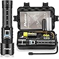 PHIXTON Rechargeable Flashlights High Lumens 2000 Super Bright Long Range 3280FT, Long Lasting 15H Powerful USB C LED Strong Flash Light High Powered, Heavy Duty, Zoomable, for Home Camping Gift