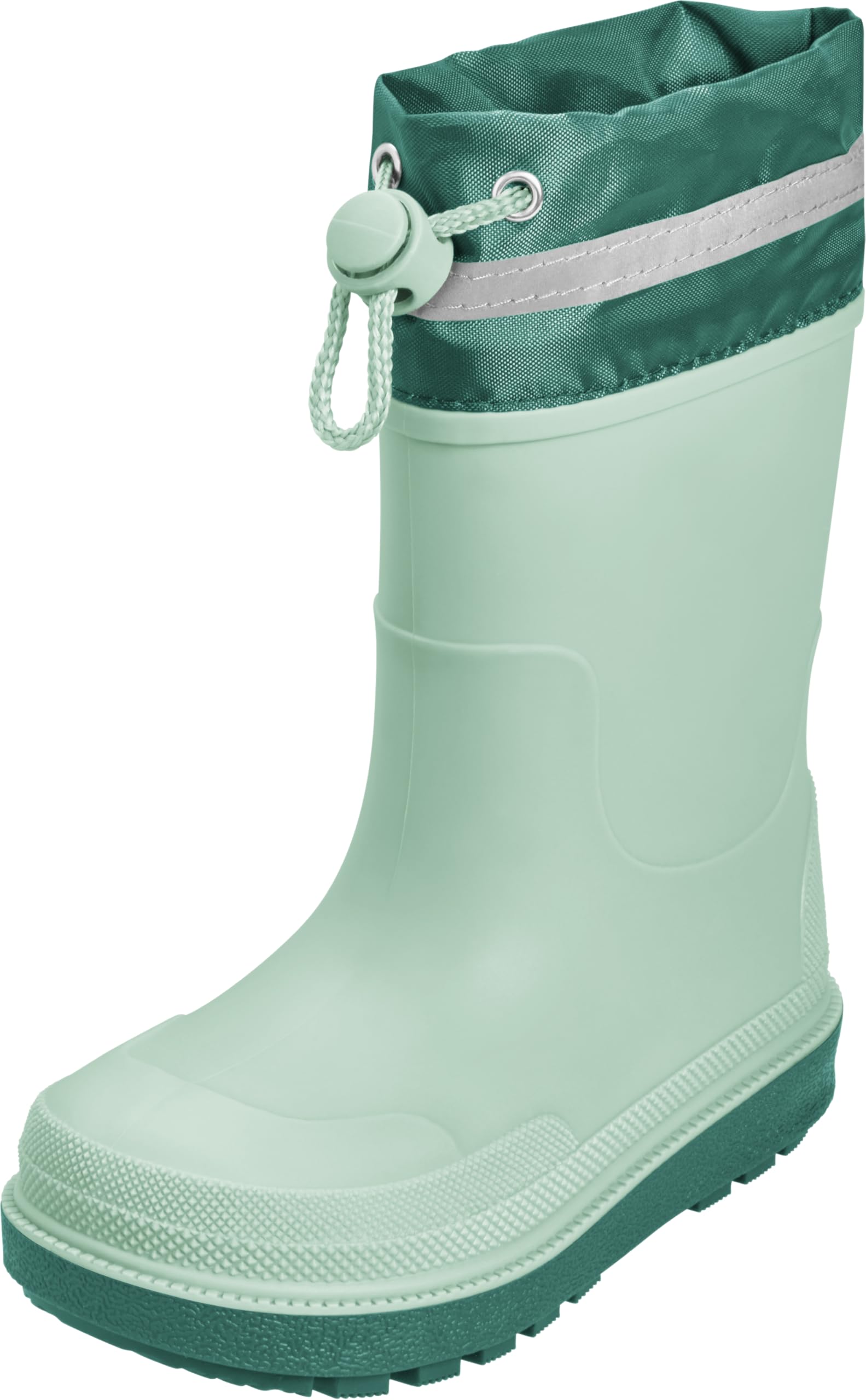 Playshoes Regenstiefel Unisex Kinder Gummistiefel, Grün Stulpe, 24 EU