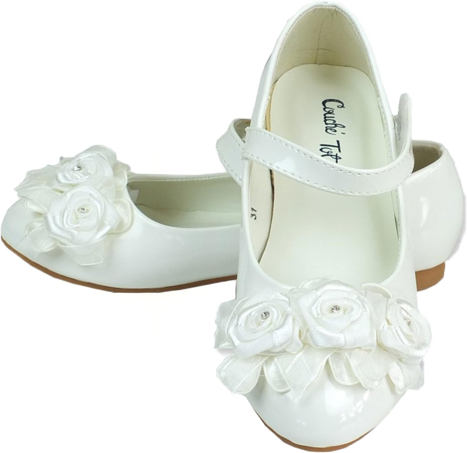 Flower Girls Ivory Formal Special Occasion Shoes, Party Wedding Communion Shoes