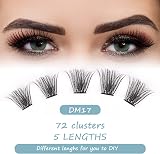 SISILILY Cluster Lashes 72 Clusters 10-16mm DM17 C/D Curl DIY Lash Extensions view 5