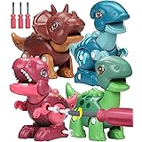 Smarkids Take Apart Dinosaur Toys for Kids (4-Pack), Building Toy Set with Screwdriver Construction Engineering Play Kit STEM