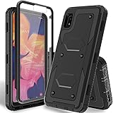 HATOSHI Samsung Galaxy A10e Case with Built-in Screen Protector Not Fit A10 Heavy Duty Protection Armor Shockproof Rubber Bum