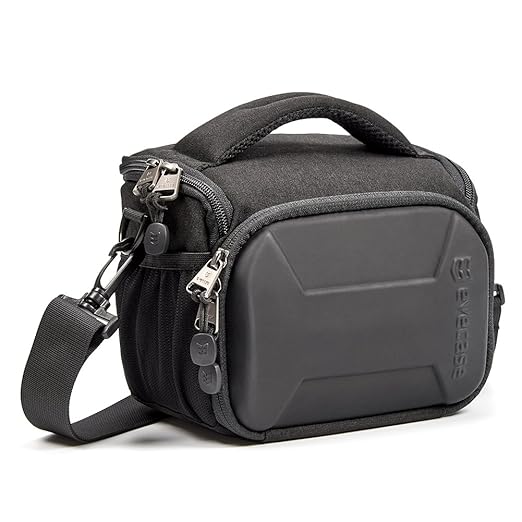 Evecase SLR Kameratasche mit Regenschutz von Shell Serie - Schwarz