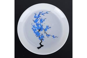 Japanese Sakura Sake Cup, Ceramic Sake Glass, Cold Hot Temperature Color Changing Tea Bowl(12 * 12 * 6cm-b)