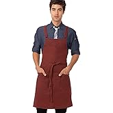 Chef Works Unisex Uptown Cross-Back Bib Apron