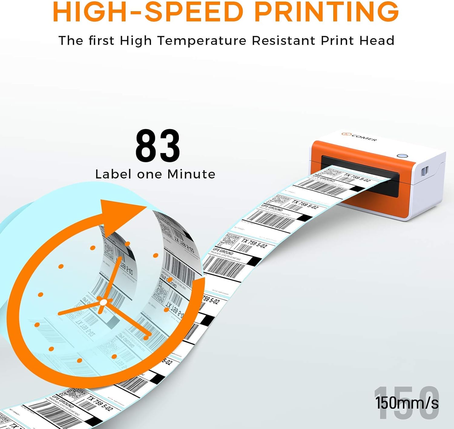 comer shipping label printer