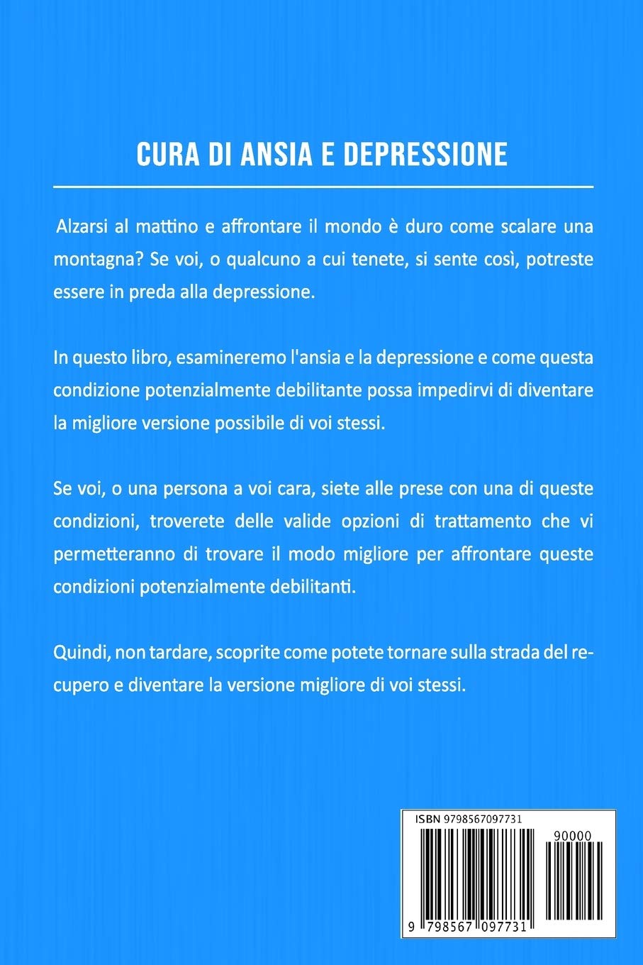Cura Di Ansia E Depressione In Italiano Treatment Of Anxiety And Depression In Italian Italian Edition Mason Charlie Amazon Com Books