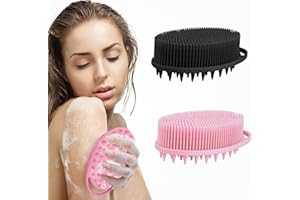 Silicone Body Scrubber Silicone Scrubber Bath Brush Body Scrub Brush Dry Brushing Body Brush Face Scrubber Shower Scrubber Bo
